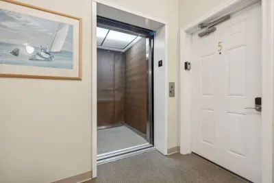 Building elevator to the unit.