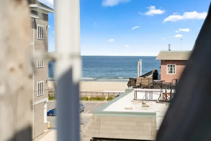 Ocean views from our private balcony.