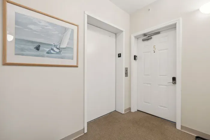 Building elevator to the unit.