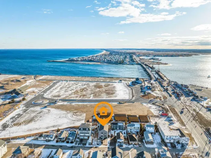 Aerial view of the home