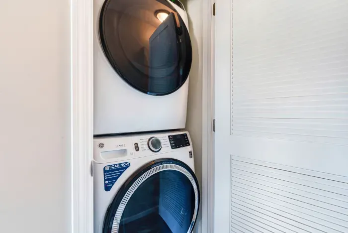 Full size washer and dryer in-unit