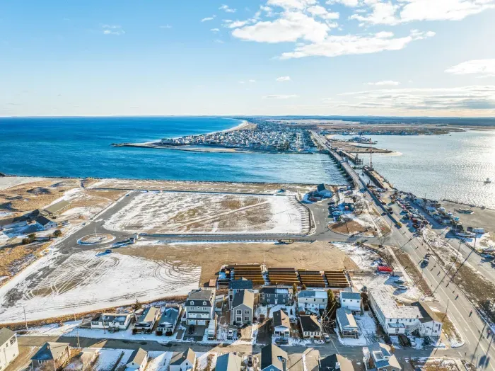 Aerial view of the home