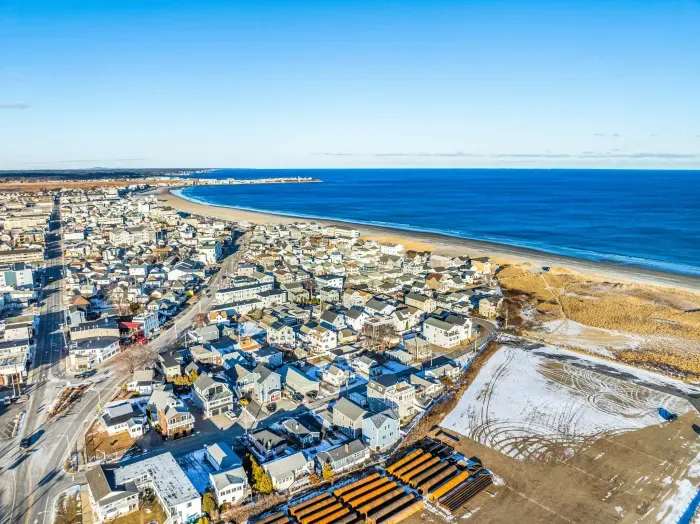 Aerial view of the home