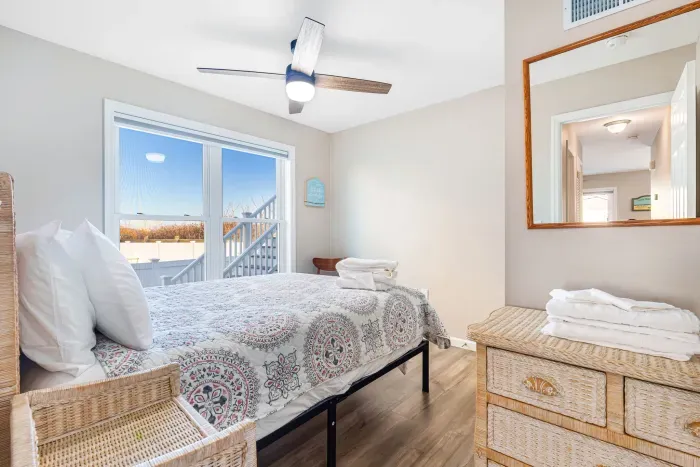 Bedroom 2 with a queen bed. Clean linens provided. 