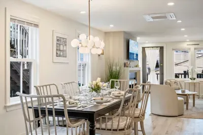 The dining area with seating for 6. It also makes a great work-from-home station!