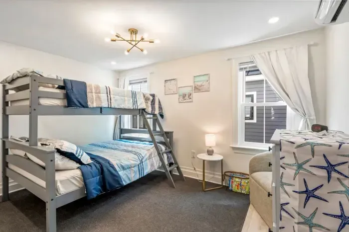 Bedroom #2 features a full sized bed and a twin. Clean linens provided. 

PLEASE NOTE - these beds are no longer bunked