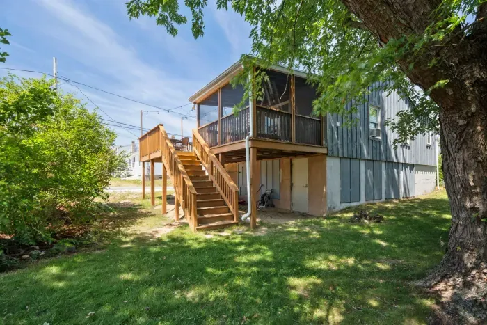 Backyard and back deck