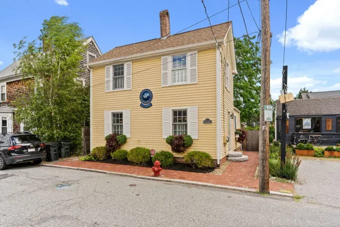 Street view of the front of the house.