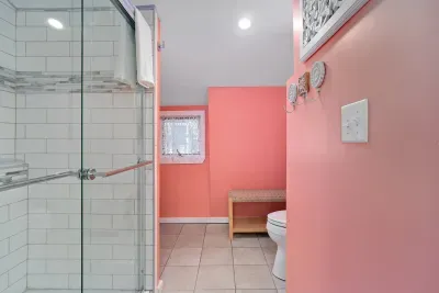 Bathroom #3 (3rd floor) off of the double-twin bedroom