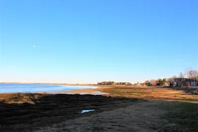 Plum Island basin at sunset.