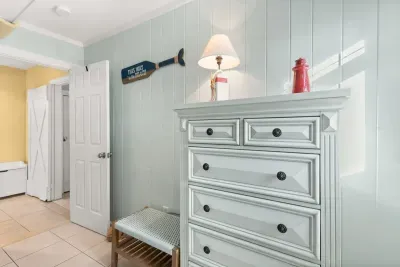 Third bedroom with new bunk bed containing two single beds.