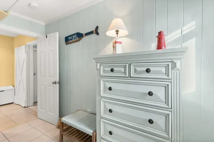 Third bedroom with new bunk bed containing two single beds.
