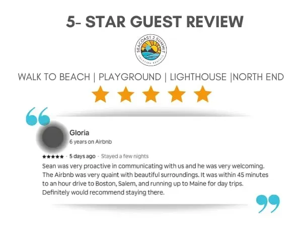 5 Star Review from a recent guest