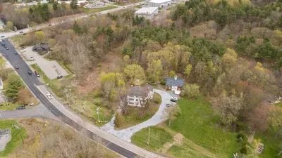 Aerial View - This apartment is located in the back of the main house.