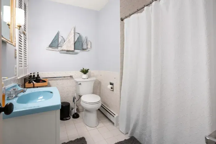 Full bathroom with shower tub