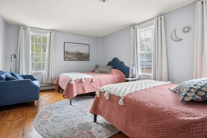 Bedroom #1 with 2 queen beds