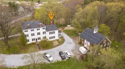 Aerial View - This apartment is located in the back of the main house.