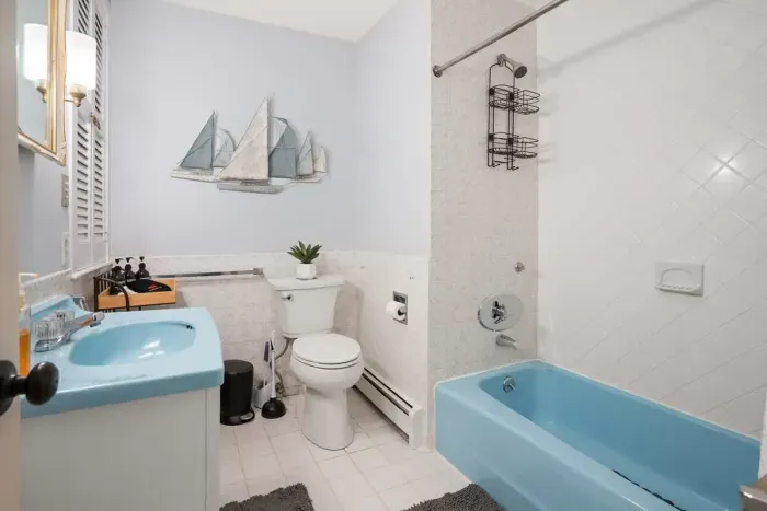 Full bathroom with shower tub