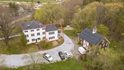Aerial View - This apartment is located in the back of the main house.
