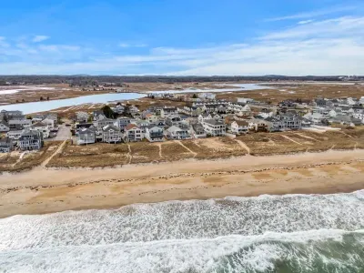 Serendipity Beach Retreat is just steps from the shore of Salisbury Beach!