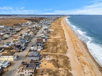 You can see the property to the left of the screen, just steps to the sandy shores of Salisbury Beach!!