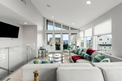 Breathtaking ocean views from the penthouse family room!