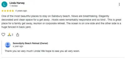 Additional reviews from previous guests!