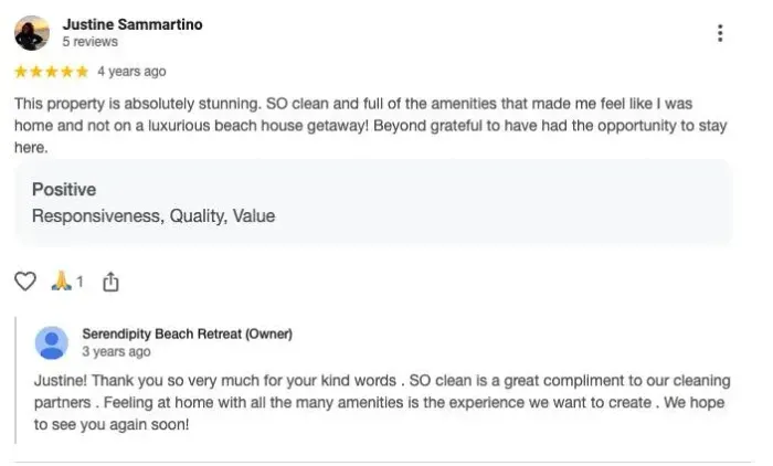 Additional reviews from previous guests!