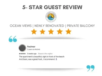 5 Star Review from a Recent Guest