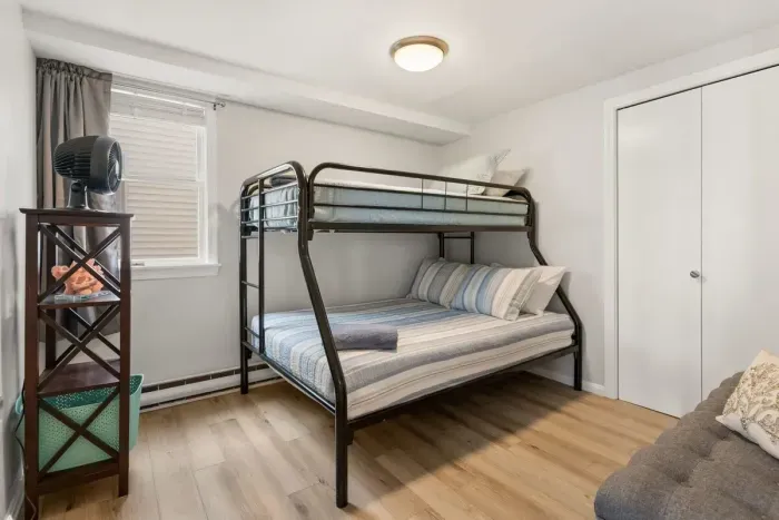 Bedroom #1 with twin-over-full bunk bed