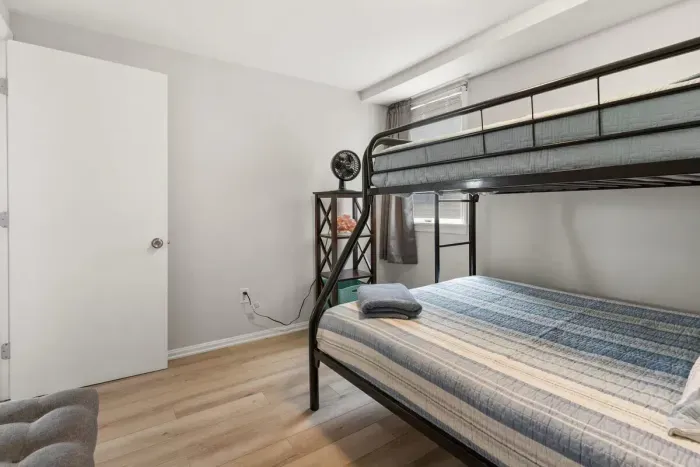 Bedroom #1 with twin-over-full bunk bed