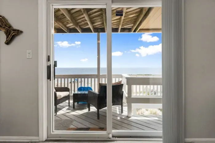 Slider opening up to your private deck overlooking the ocean