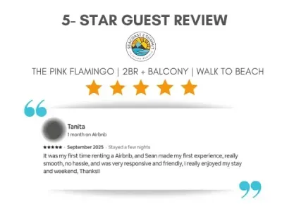 5 Star Review from a Recent Guest