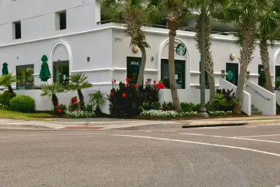 Starbucks - One block away