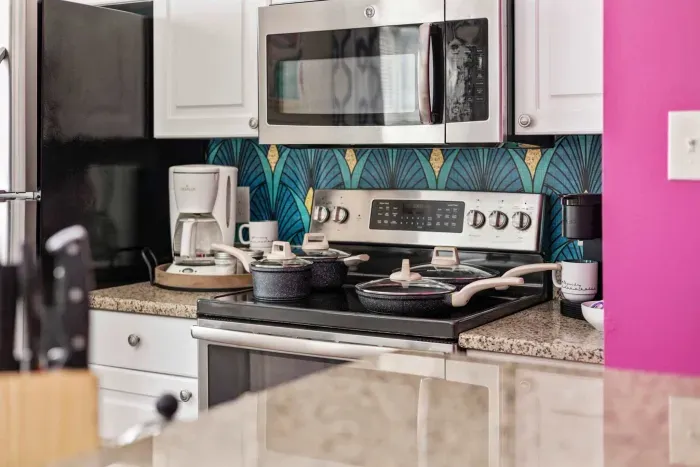 Fully stocked kitchen