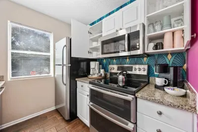 Fully stocked kitchen