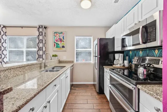 Fully stocked kitchen