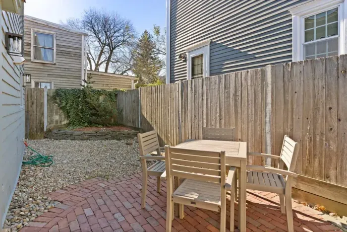 Private and quaint back patio.