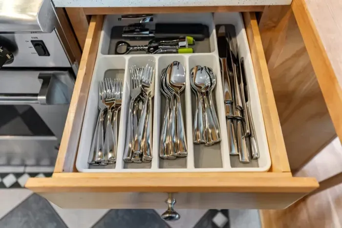 Fully equipped and stocked kitchen.