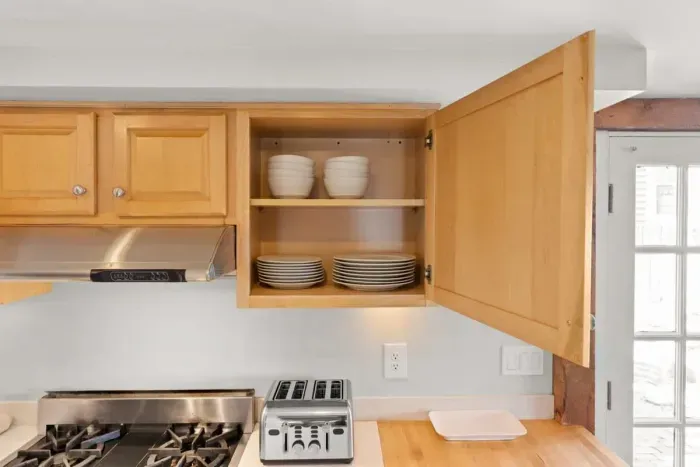 Fully equipped and stocked kitchen.