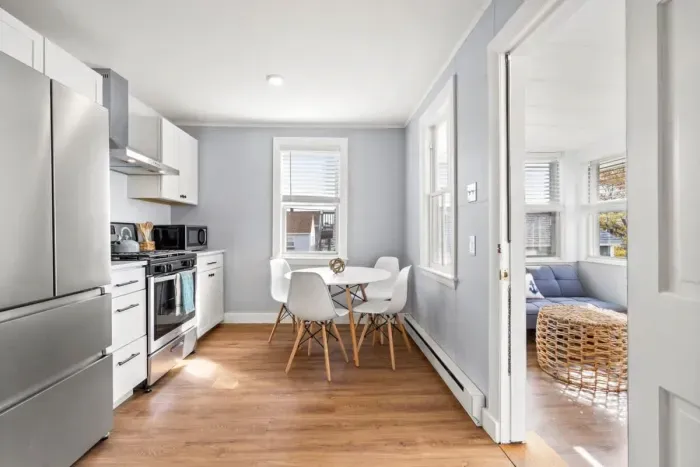 Top unit: renovated kitchen, fully stocked with cookware and, all new appliances