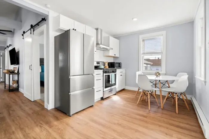 Top unit: renovated kitchen, fully stocked with cookware and, all new appliances