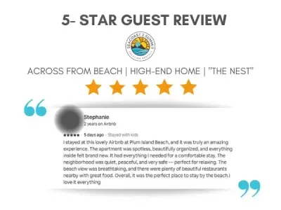 5 Star Review from a recent guest