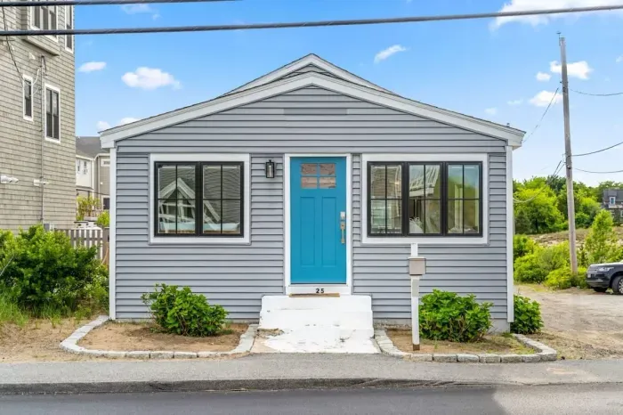 Front street entrance - single-level beach living at its finest