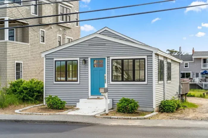 Front street entrance - single-level beach living at its finest