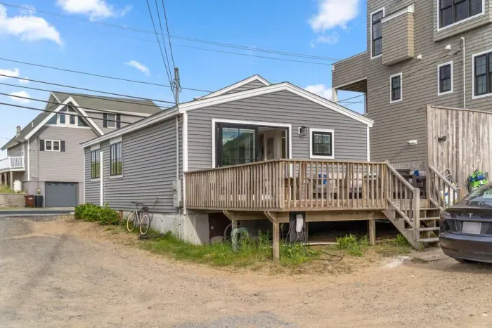 Back entrance - single-level beach living at its finest