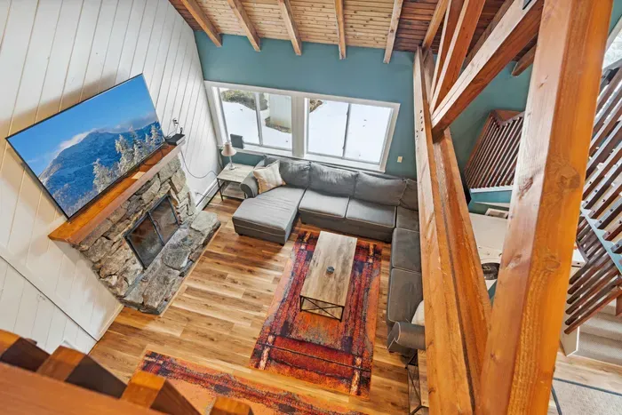 View from the 2nd floor overlooking the living room