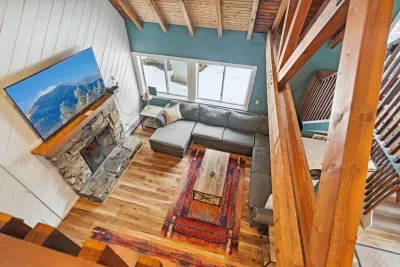 View from the 2nd floor overlooking the living room