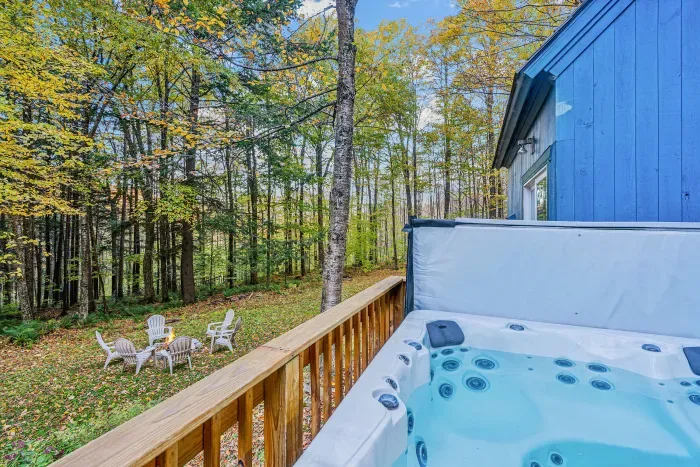 Get outside in the hot tub or by the firepit!