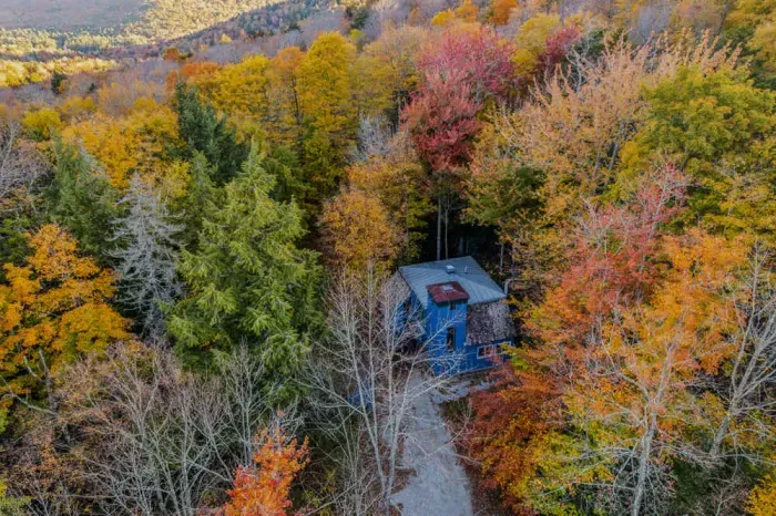 An aerial view of The Tower House